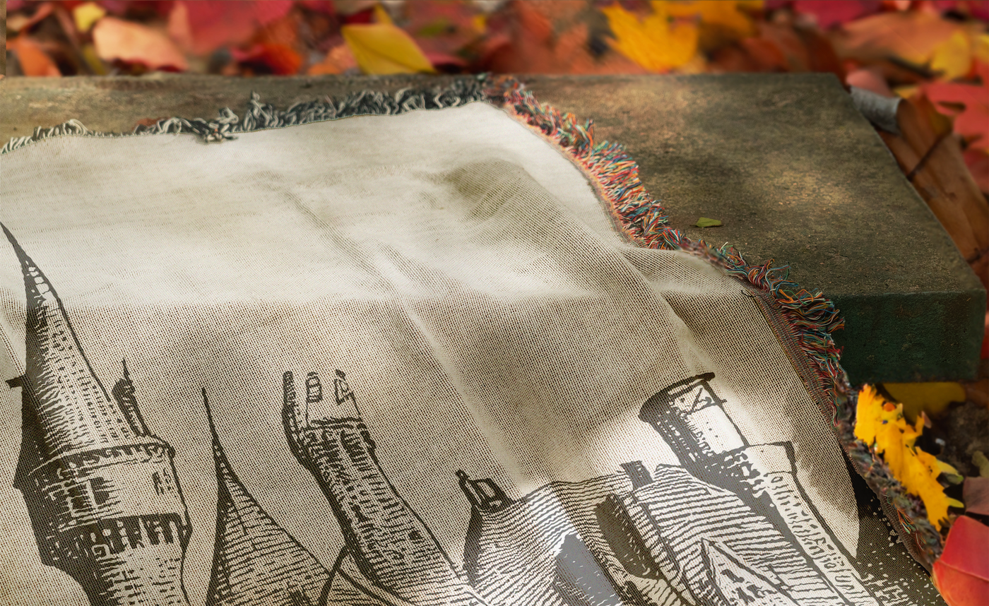 Mystery Castle Woven Throw Blanket