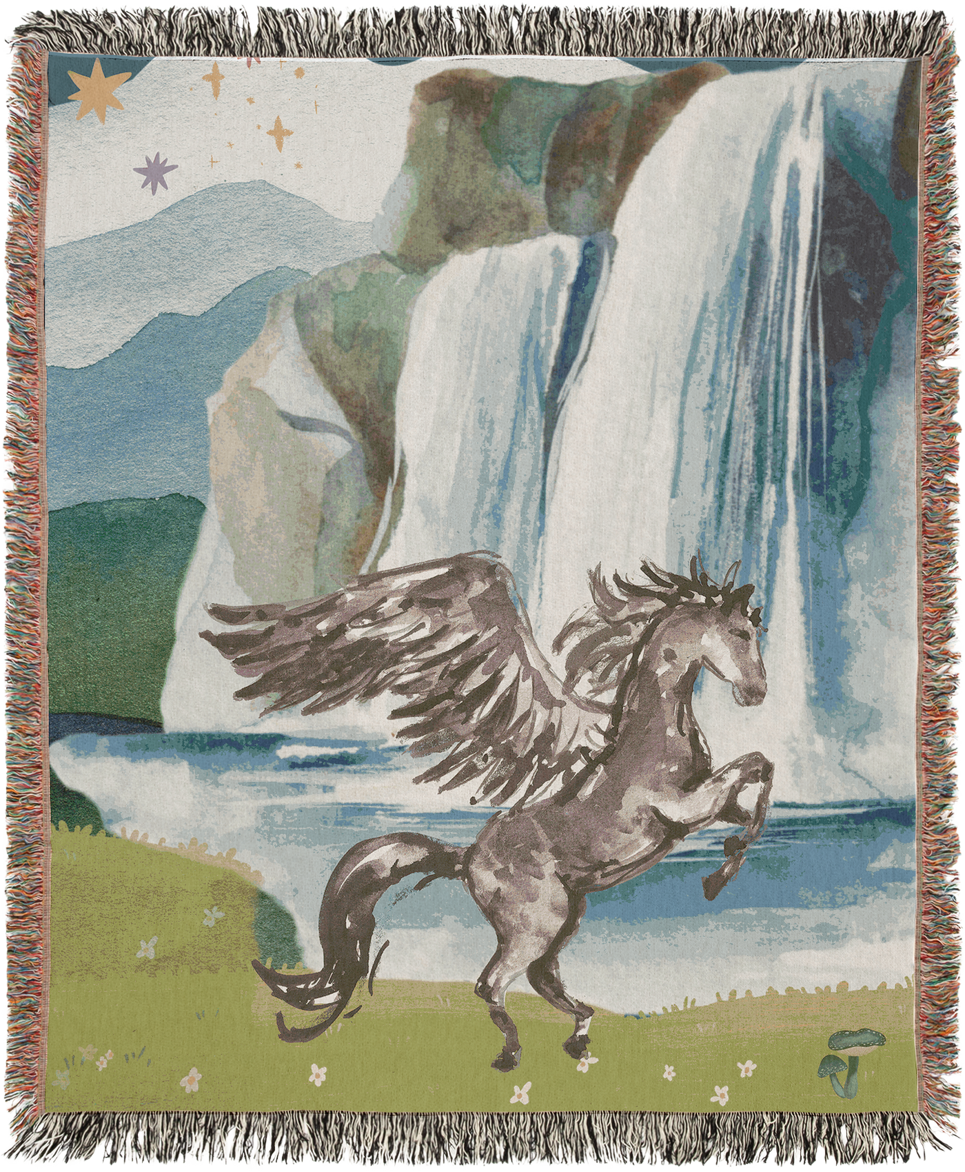 Pegasus Woven Throw Blanket