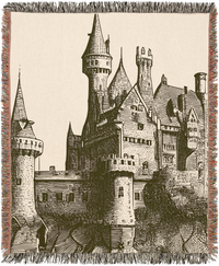 Mystery Castle Woven Throw Blanket