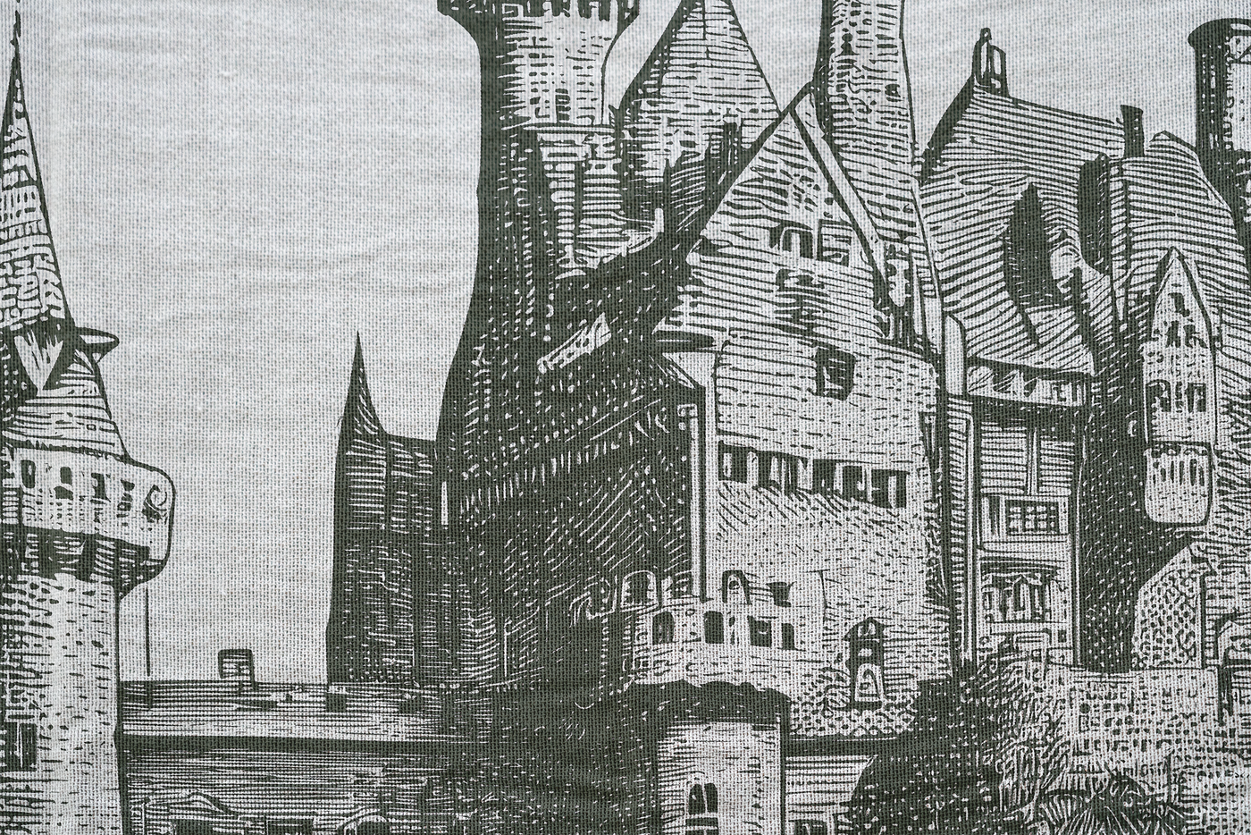 Mystery Castle Woven Throw Blanket