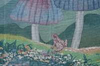 Mushroom Meadow Woven Throw Blanket