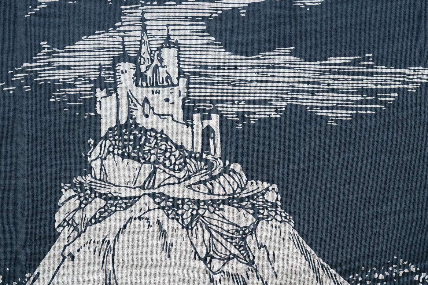 Gothic Castle Woven Throw Blanket