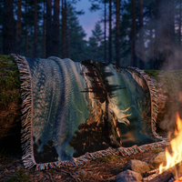 Unicorn Lake Woven Throw Blanket