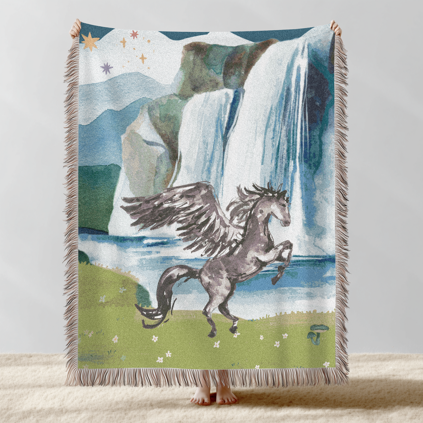 Pegasus Woven Throw Blanket