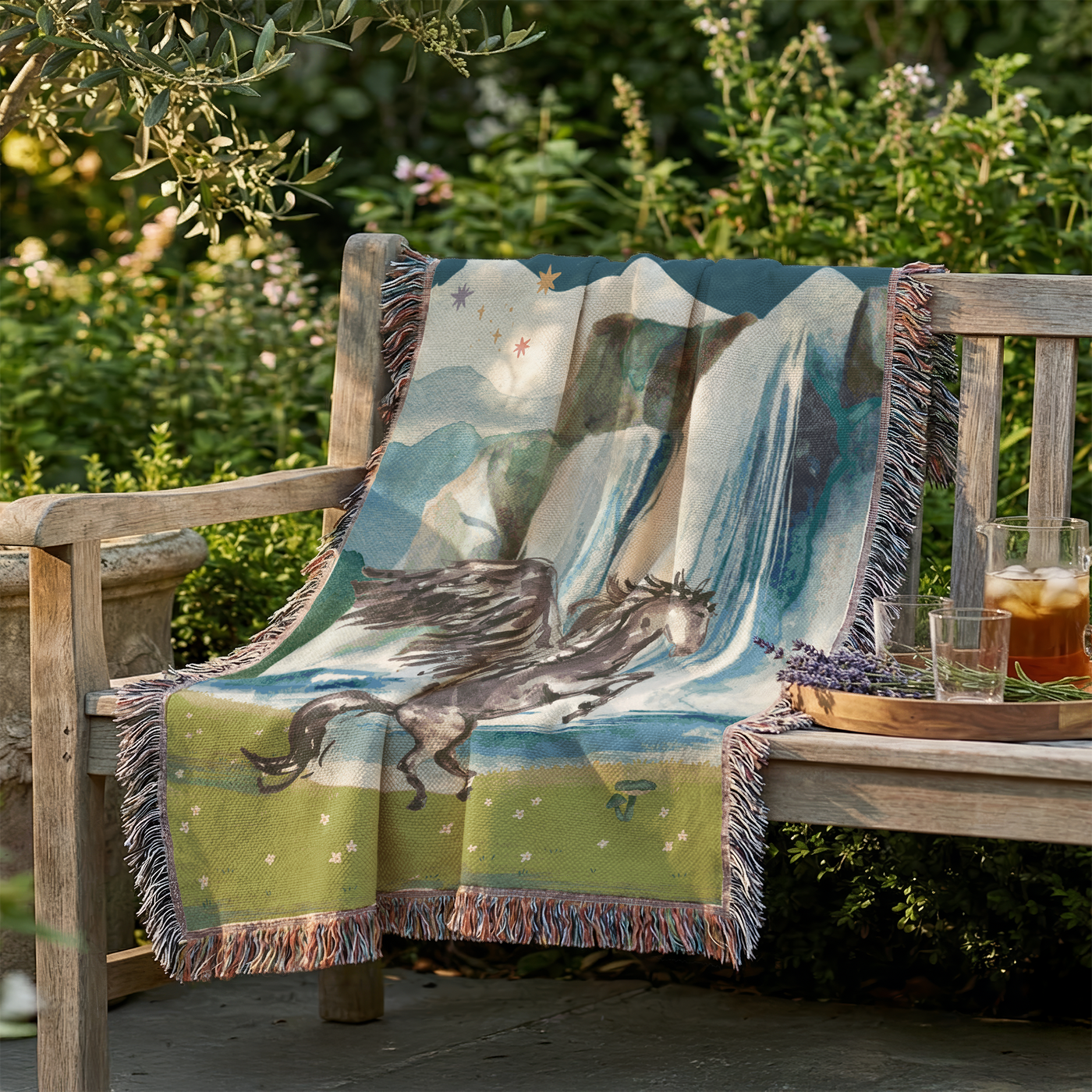 Pegasus Woven Throw Blanket