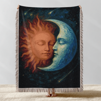 Sun and Moon Woven Throw Blanket