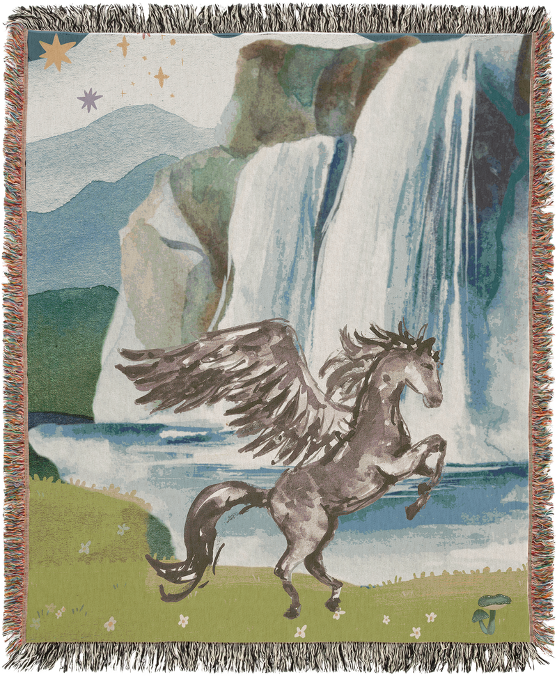 Pegasus Woven Throw Blanket